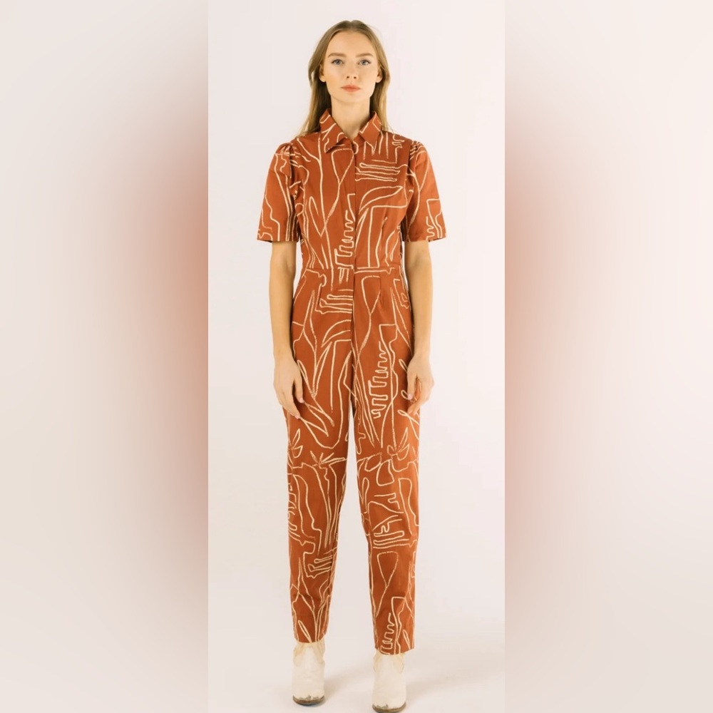 Bel Kazan Kami Jumpsuit (XL) in Mocha Rye